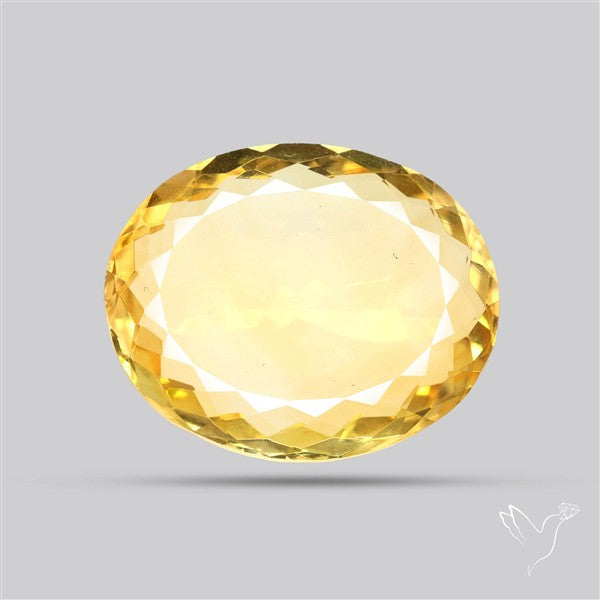 Citrine Faceted Yellow Fine Gemstone Rare Large Sized
