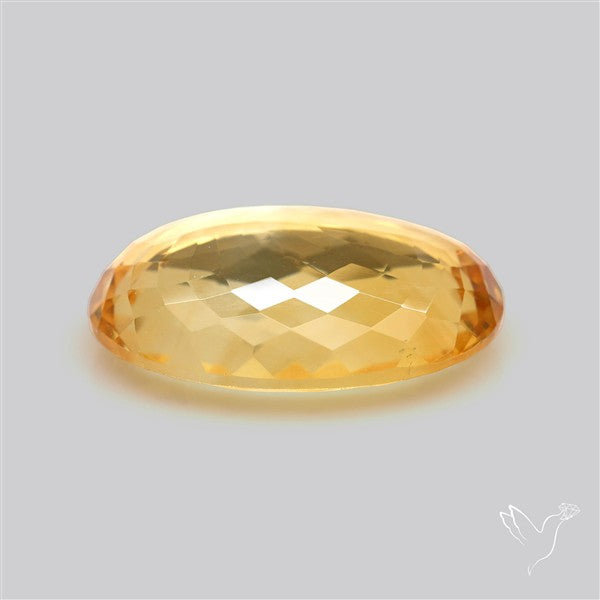 Citrine Faceted Yellow Fine Gemstone Rare Large Sized