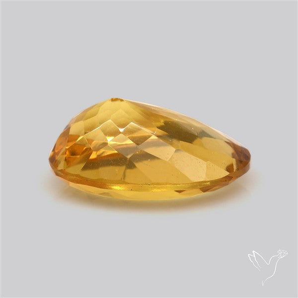 Citrine Faceted Yellow Fine Gemstone Rare Large Sized