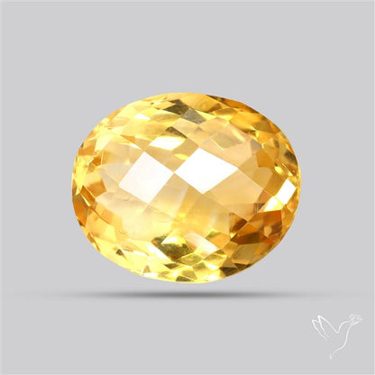 Citrine Faceted Yellow Fine Gemstone Rare Large Sized