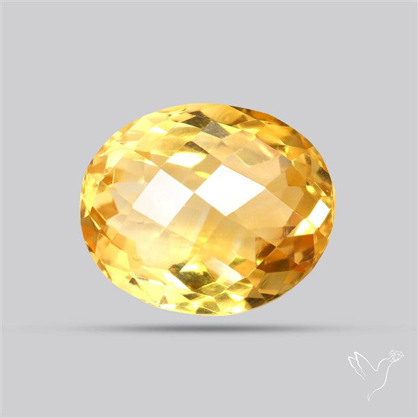 Citrine Faceted Yellow Fine Gemstone Rare Large Sized