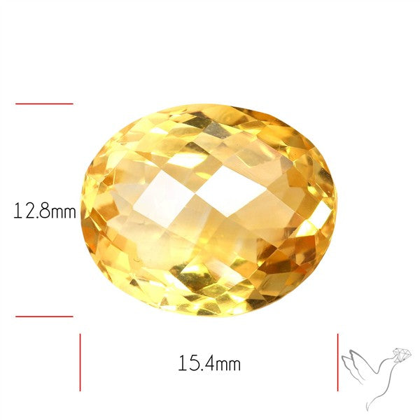 Citrine Faceted Yellow Fine Gemstone Rare Large Sized