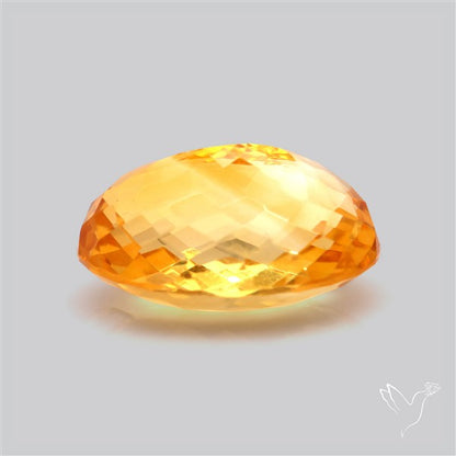 Citrine Faceted Yellow Fine Gemstone Rare Large Sized