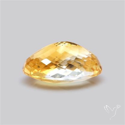 Citrine Faceted Yellow Fine Gemstone Rare Large Sized