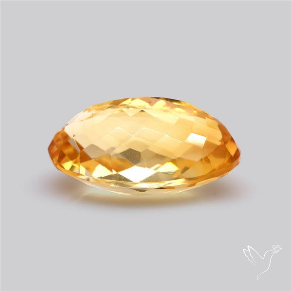 Citrine Faceted Yellow Fine Gemstone Rare Large Sized