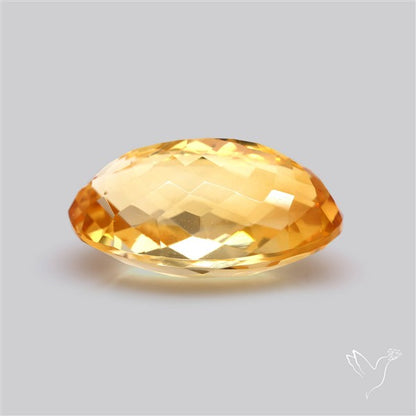 Citrine Faceted Yellow Fine Gemstone Rare Large Sized