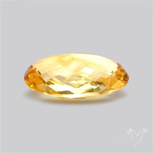 Citrine Faceted Yellow Fine Gemstone Rare Large Sized