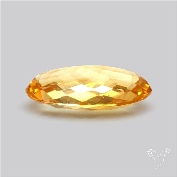 Citrine Faceted Yellow Fine Gemstone Rare Large Sized