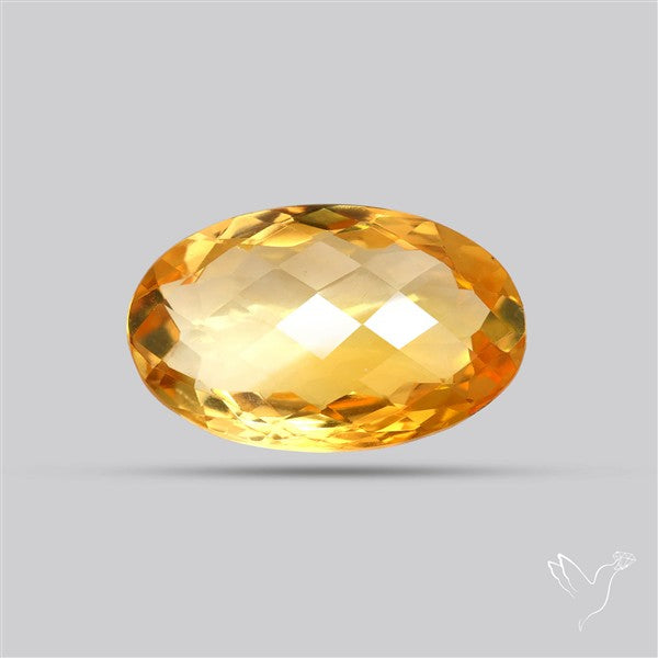 Citrine Faceted Yellow Fine Gemstone Rare Large Sized
