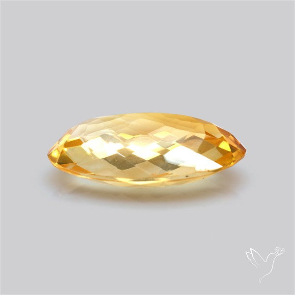Citrine Faceted Yellow Fine Gemstone Rare Large Sized