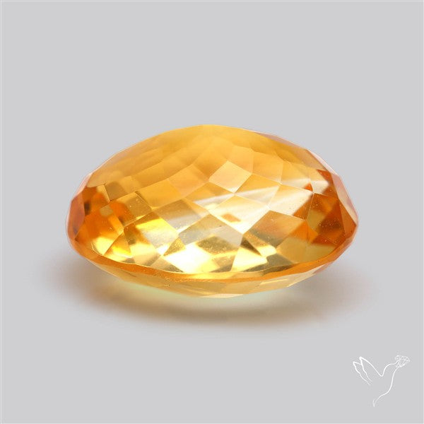 Citrine Faceted Yellow Fine Gemstone Rare Large Sized