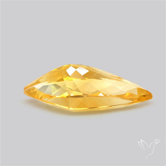 Citrine Faceted Yellow Fine Gemstone Rare Large Sized