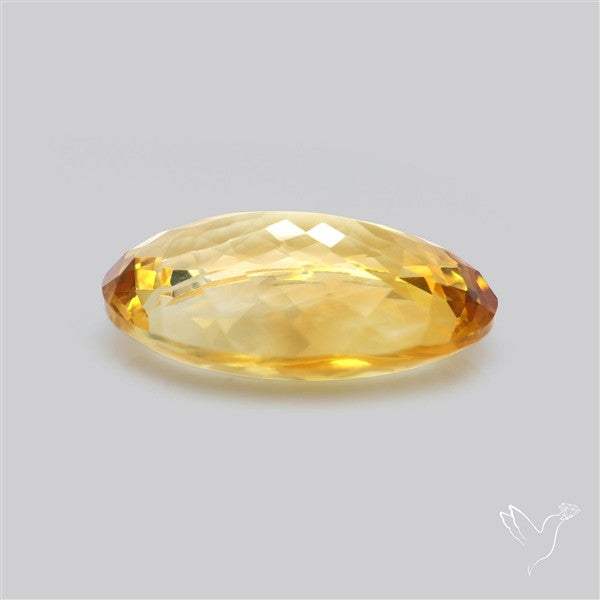 Citrine Faceted Yellow Fine Gemstone Rare Large Sized