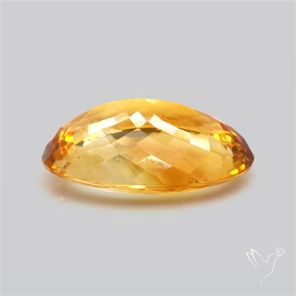 Citrine Faceted Yellow Fine Gemstone Rare Large Sized