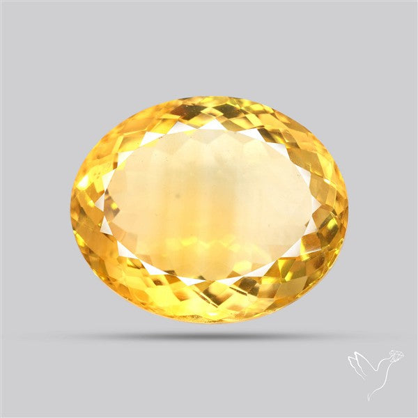 Citrine Faceted Yellow Fine Gemstone Rare Large Sized