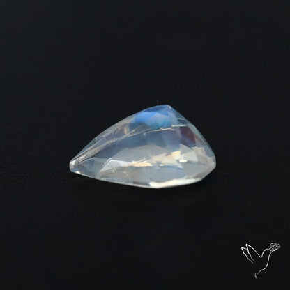 Indian Rainbow Moonstone Faceted Fine Gemstone High Grade