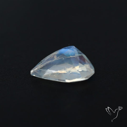 Indian Rainbow Moonstone Faceted Fine Gemstone High Grade