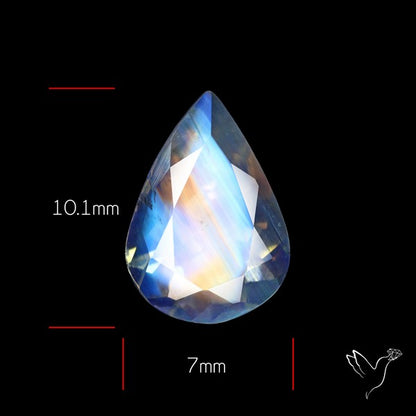 Indian Rainbow Moonstone Faceted Fine Gemstone High Grade