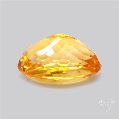 Citrine Faceted Yellow Fine Gemstone Rare Large Sized