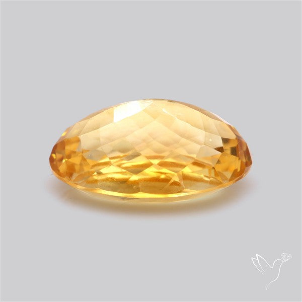 Citrine Faceted Yellow Fine Gemstone Rare Large Sized