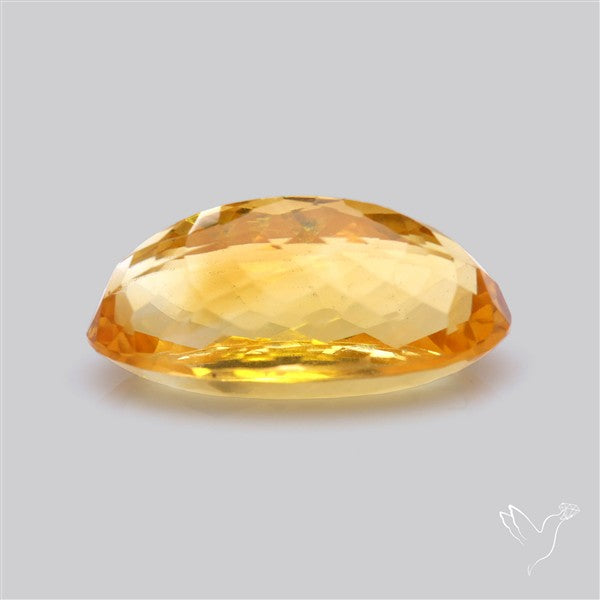 Citrine Faceted Yellow Fine Gemstone Rare Large Sized