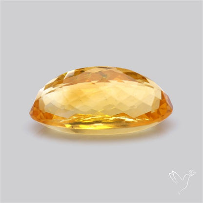 Citrine Faceted Yellow Fine Gemstone Rare Large Sized
