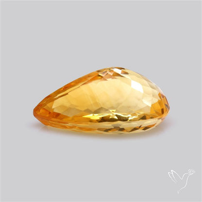 Citrine Faceted Yellow Fine Gemstone Rare Large Sized