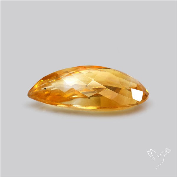 Citrine Faceted Yellow Fine Gemstone Rare Large Sized