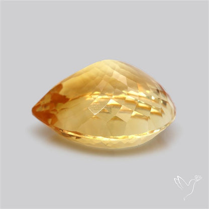 Citrine Faceted Yellow Fine Gemstone Rare Large Sized