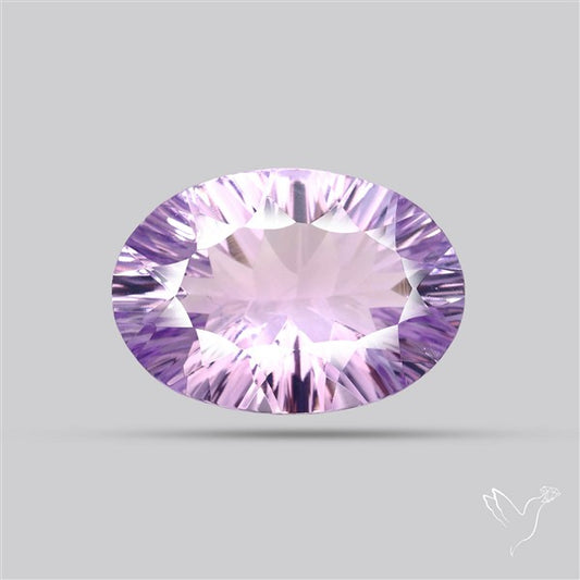 Concave Cut Amethyst Fine Gemstone