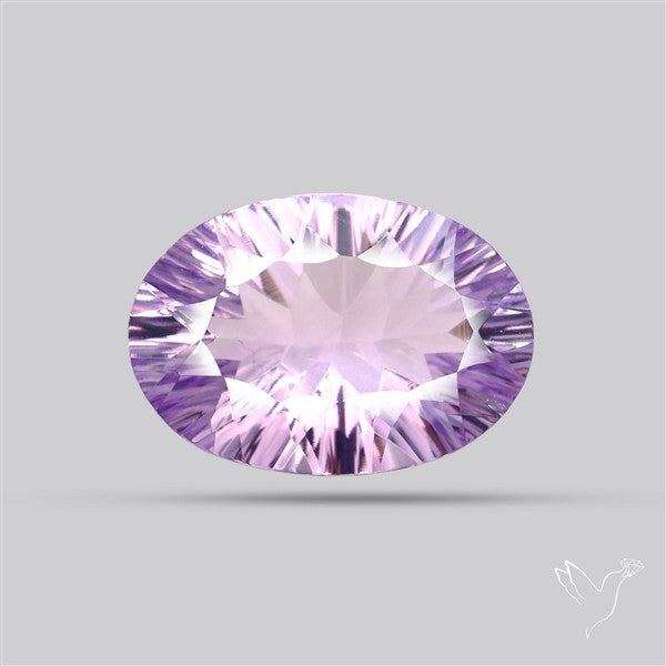 Concave Cut Amethyst Fine Gemstone