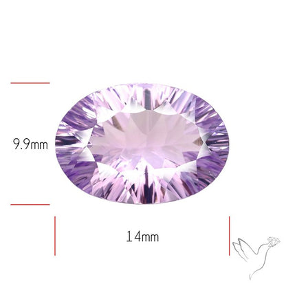 Concave Cut Amethyst Fine Gemstone
