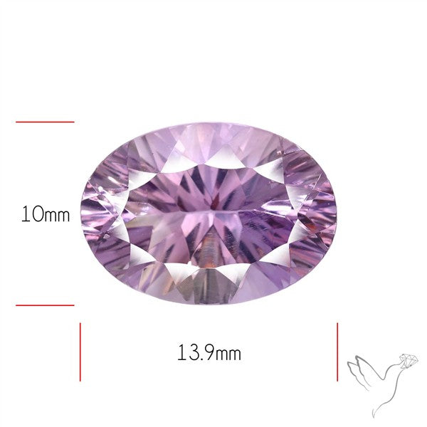 Concave Cut Amethyst Fine Gemstone