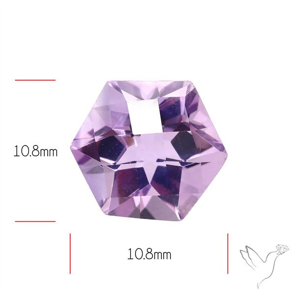 Concave Cut Amethyst Fine Gemstone