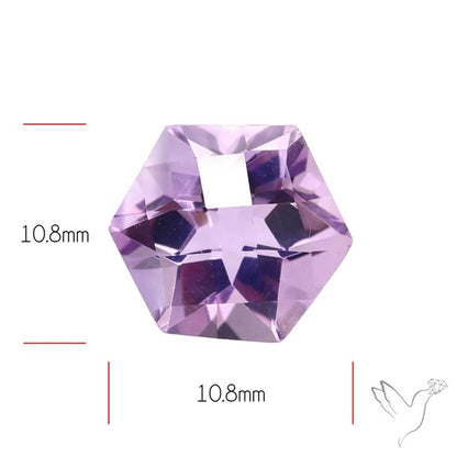 Concave Cut Amethyst Fine Gemstone