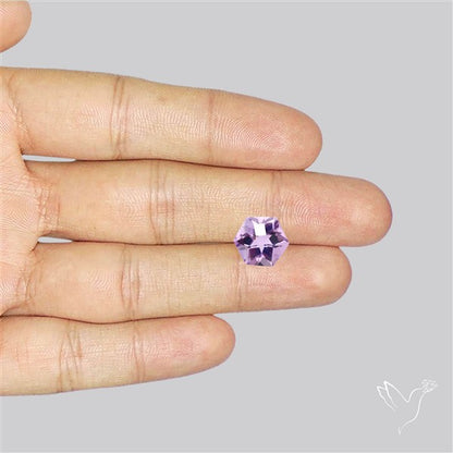 Concave Cut Amethyst Fine Gemstone