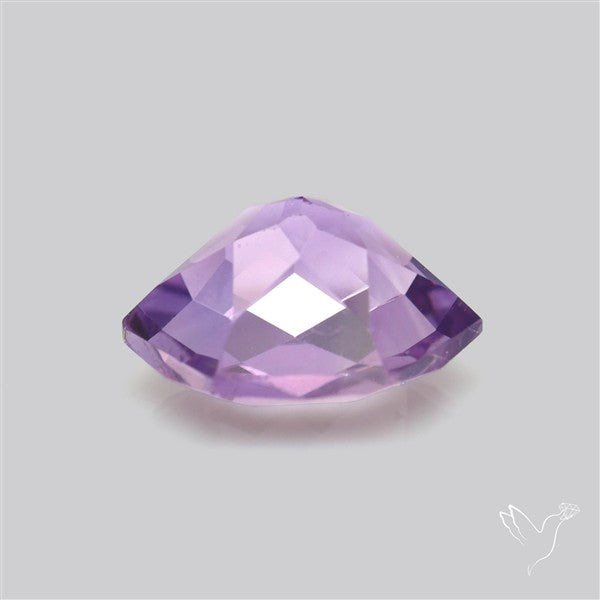 Checker Faceted Amethyst Hexagon Fine Amethyst Gemstone