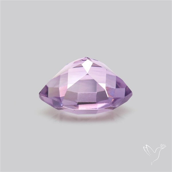Checker Faceted Amethyst Hexagon Fine Amethyst Gemstone