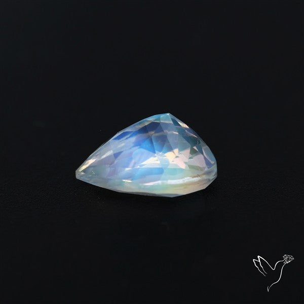 Clean Madagascar Rainbow Moonstone Faceted Fine Gemstone High Grade