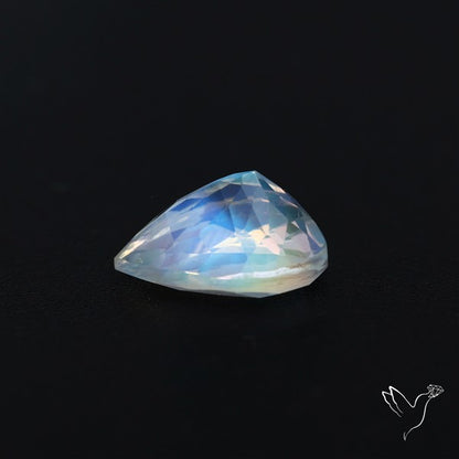 Clean Madagascar Rainbow Moonstone Faceted Fine Gemstone High Grade