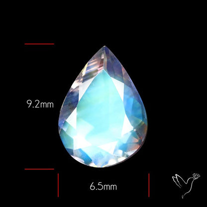 Clean Madagascar Rainbow Moonstone Faceted Fine Gemstone High Grade