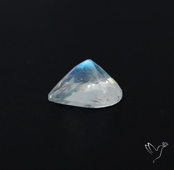 AAA Indian Rainbow Moonstone Faceted Fine Gemstone High Grade