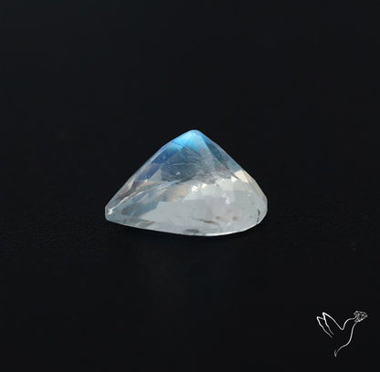 AAA Indian Rainbow Moonstone Faceted Fine Gemstone High Grade