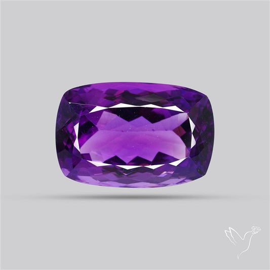 Russian Amethyst Vivid Purple Faceted Fine Gemstone Rare Large Sized