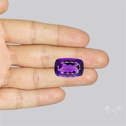 Russian Amethyst Vivid Purple Faceted Fine Gemstone Rare Large Sized