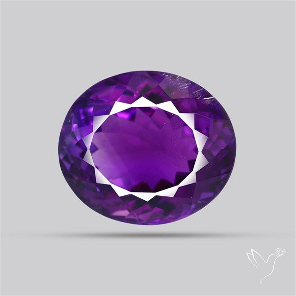 Russian Amethyst Vivid Purple Faceted Fine Gemstone Rare Large Sized