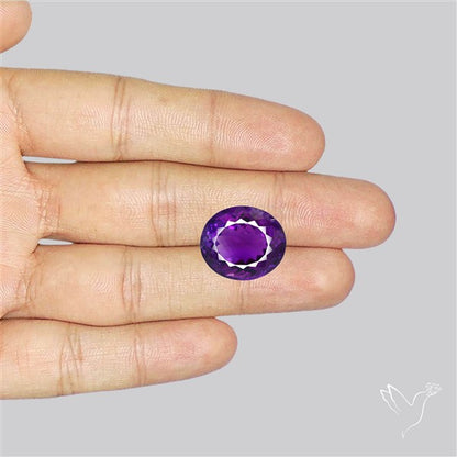 Russian Amethyst Vivid Purple Faceted Fine Gemstone Rare Large Sized