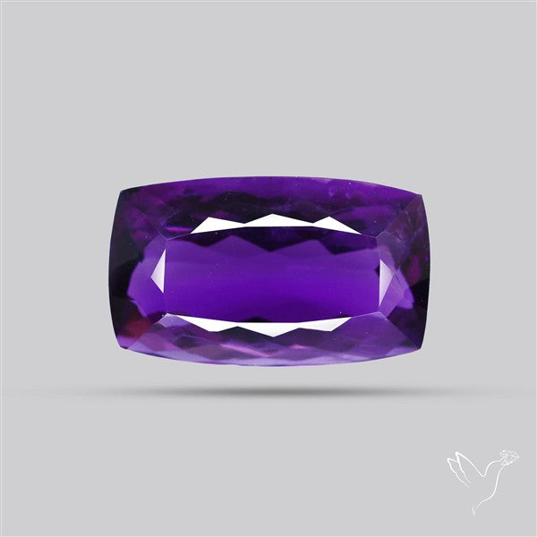 Russian Amethyst Vivid Purple Faceted Fine Gemstone Rare Large Sized