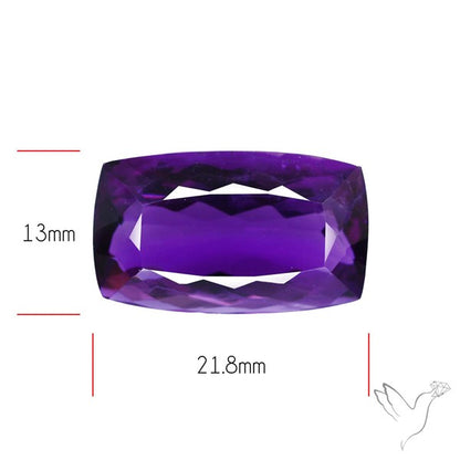 Russian Amethyst Vivid Purple Faceted Fine Gemstone Rare Large Sized