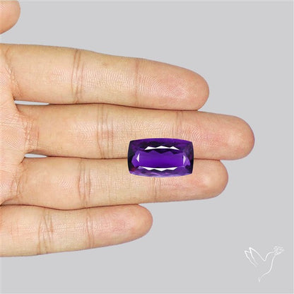 Russian Amethyst Vivid Purple Faceted Fine Gemstone Rare Large Sized